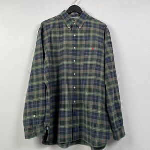 Polo Ralph Lauren "Classic Fit" cotton green plaid button-down